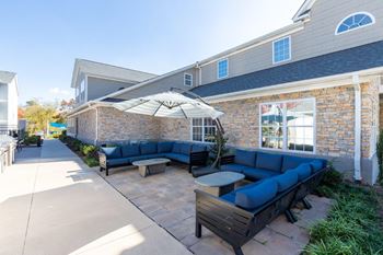 Indigo apartments outdoor lounge seating